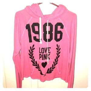 Cropped PINK hoodie